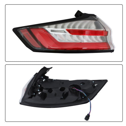 Solid Spare LH/Driver Side Rear LED Outer Lamp Tail Light For Ford Edge 2019-2023 Red Lens