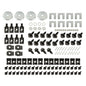 Solid Spare Front End Sheet Metal Bolt Kit Fit For 64-1976 GM A Body Chevy Buick Oldsmobile