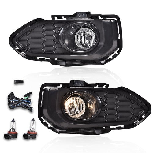 Solid Spare Clear Bumper Fog Lights Driving Lamps Left+Right Fit For 2018-2020 Honda Fit