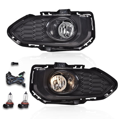 Solid Spare Clear Bumper Fog Lights Driving Lamps Left+Right Fit For 2018-2020 Honda Fit