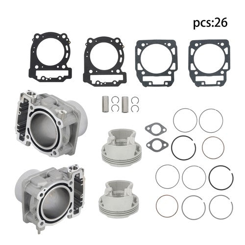 Solid Spare 420413116 Top End Cylinders Piston Gaskets Kit for Can-Am 1000 6X6 EFI 2014-2020