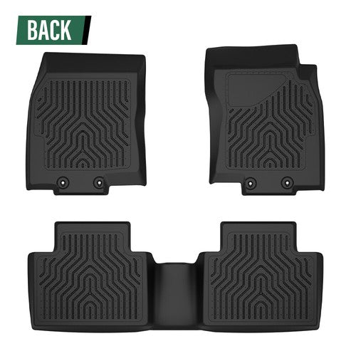 Solid Spare TPE Floor Mats Fit For 2014-2020 Nissan Rogue All Weather Protection Liners