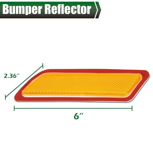 Solid Spare Fit For 2012-2015 BMW 328i Amber Bumper Reflector Side Marker Front Left & Right