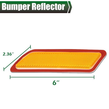 Solid Spare Fit For 2012-2015 BMW 328i Amber Bumper Reflector Side Marker Front Left & Right