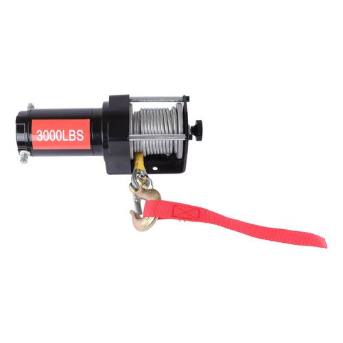 Solid Spare 3000 lb Electric Winch 12VDC/1.3HP ATV Winch 3/16in*32ft Heavy Duty Steel Cable