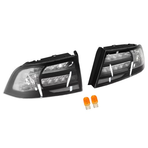 Solid Spare Rear Tail Light For 2004-2008 Acura TL Black Housing Clear Lens Halogen LH RH