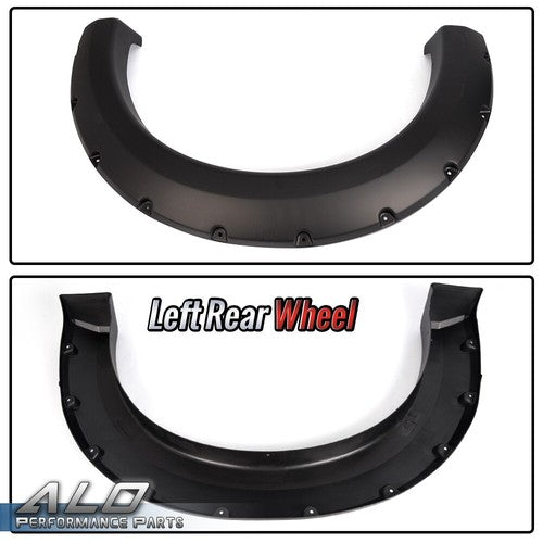 Solid Spare 4pcs Fit For 04-08 Ford F150 Bolt On Smooth Fender Flares Pocket Rivet Style