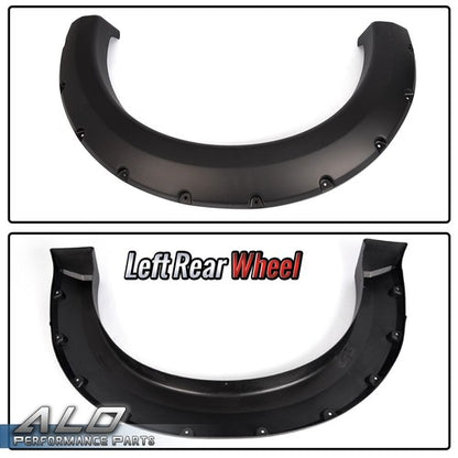 Solid Spare 4pcs Fit For 04-08 Ford F150 Bolt On Smooth Fender Flares Pocket Rivet Style