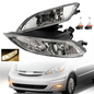 Pair of Front Bumper Fog Light Driving Lamp For Toyota Sienna 2006-2010 Halogen