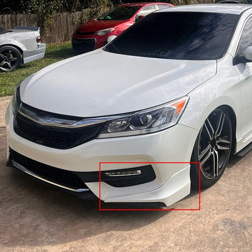 Solid Spare Rear & Front Lip Side Apron Underbody 4PC For 16-17 Honda Accord Sedan HFP Style