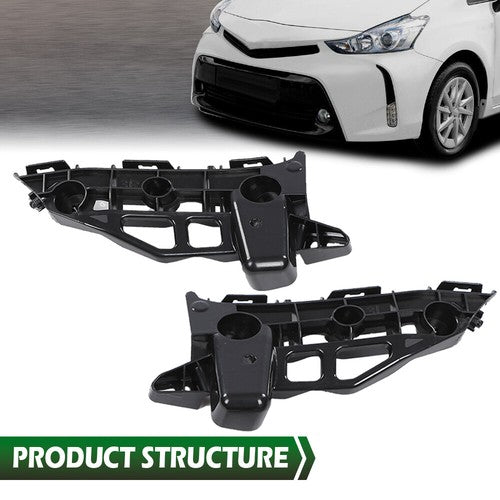 Solid Spare Fit For 2012-2018 Toyota Prius V Front Bumper Bracket Support Left+Right Side