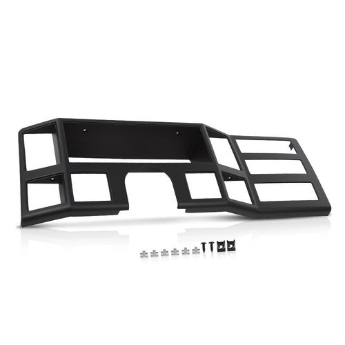 Solid Spare Fit For 84-1996 Jeep Cherokee XJ Comanche Dash Radio Bezel Instrument Trim Black