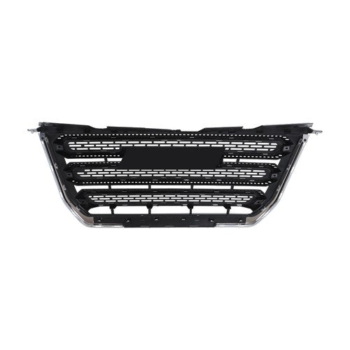Solid Spare For GMC Terrain SLT 2016 2017 Chrome & Black Plastic Front Upper Bumper Grille