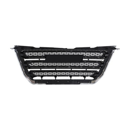 Solid Spare For GMC Terrain SLT 2016 2017 Chrome & Black Plastic Front Upper Bumper Grille