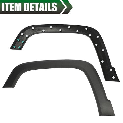Solid Spare Fit For 2015-2023 Jeep Renegade Front Left Wheel Molding Fender Flare Textured