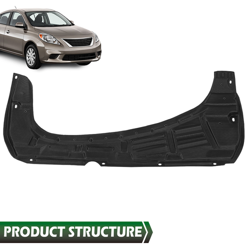 Solid Spare Front Engine Splash Shield Under Cover Fit For 2007-2012 Nissan Versa NI1228132