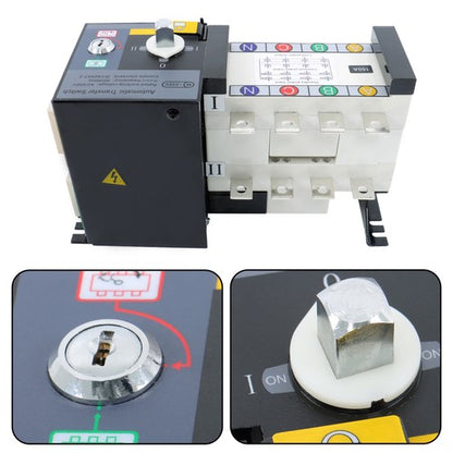 Solid Spare 1Pack ATS Automatic Transfer Switch 160A 4 Poles Grid to AC Generator 110V 220V