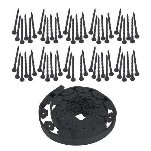Solid Spare No-Dig Garden Edge 40 FT Lawn Border L-shaped Landscape Edging Border Kit