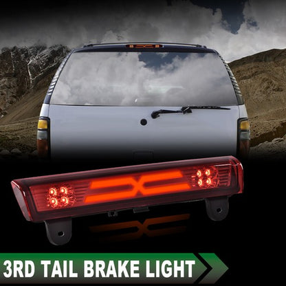 Solid Spare Fit For 00-06 Suburban Tahoe Yukon Red LED Third Brake Light Cargo Lamp New