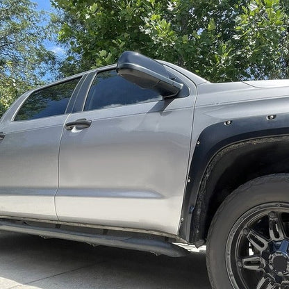 Solid Spare 2X Gloss Black Side Mirror Cover Cap Replacement For Toyota Tundra Sequoia 07-19