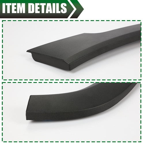 Solid Spare Fit For 14-19 Jeep Cherokee Wheel Opening Molding Fender Flare Rear Left Side
