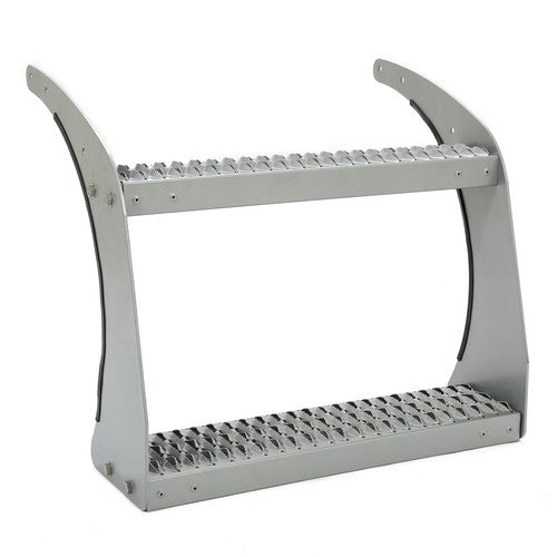Solid Spare 26" Fuel Tank Step Support Bracket Kit Heavy Duty Top Bottom For Peterbilt 379