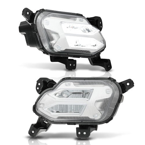 Solid Spare LED DRL Daytime Running Fog Lights Left+Right Fit For 2021-2022 Kia Sorento