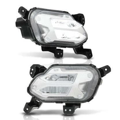 Solid Spare LED DRL Daytime Running Fog Lights Left+Right Fit For 2021-2022 Kia Sorento