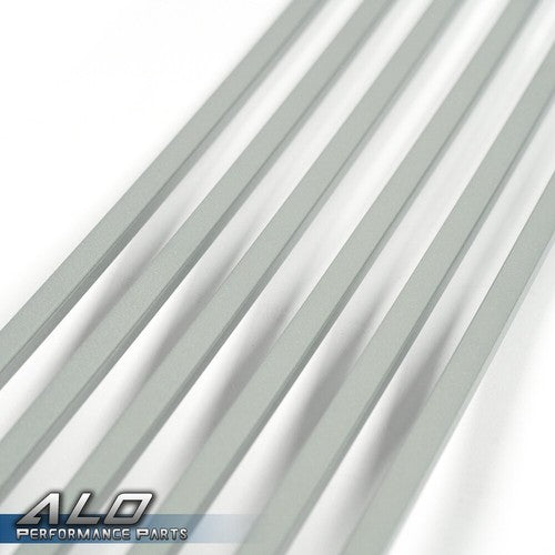 Solid Spare Fit For 2009-2014 Nissan Maxima Front Lower Bumper Silver Billet Grille Insert