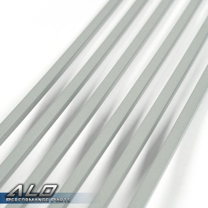 Solid Spare Fit For 2009-2014 Nissan Maxima Front Lower Bumper Silver Billet Grille Insert