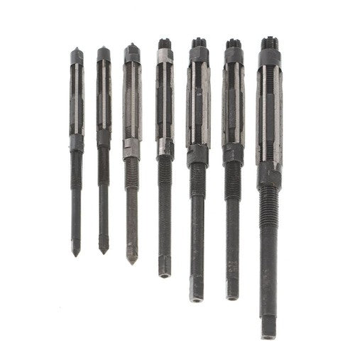 Solid Spare 7Pcs/Set Adjustable Hand Reamers, HV to H3,1/4" to 15/32" High Speed Steel
