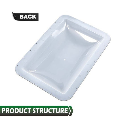 Solid Spare 17.8" X 25.8" RV Camper Skylight Exterior Cover w/ Installation Accessories