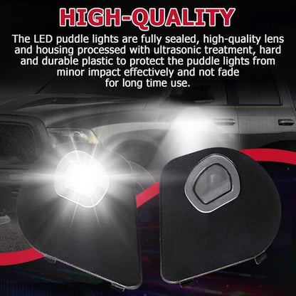 Solid Spare LED Side Mirror Puddle Lights For Dodge Ram 1500 2500 3500 4500 5500 2010-2019
