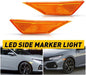 Fit For 16-21 HONDA CIVIC Front Fender Side Marker Light Set RH LH W/ LED Bulbs