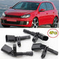 Fits for Audi & Volkswagen Set 4 ABS Wheel Speed Sensor Front Rear Left & Right