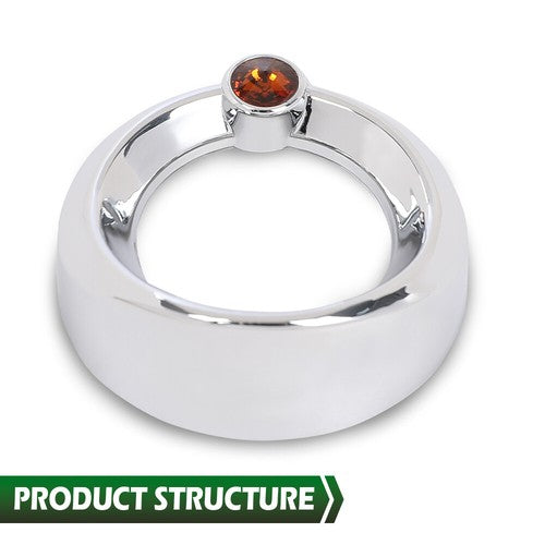 Solid Spare New Fit For Gauge Cover For Older Freightliner Century Jewel Visor 2 3/8 Orange