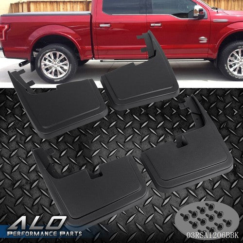 Solid Spare 4PCS Mud Flaps Splash Guards for Ford F-150 2015-2020 Pickup W/O Fender Flares