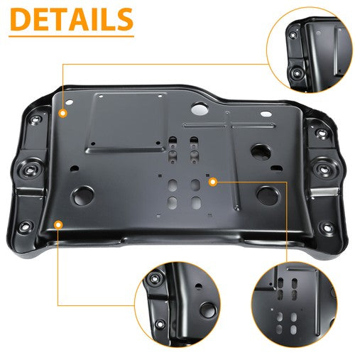 Solid Spare For Jeep Wrangler TJ 1997-2002 Transmission Skid Plate Crossmember Powder Coated
