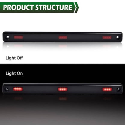 Solid Spare Fit For 2017-2022 Ford Super Duty Dually DRW Center Rear Red Marker Lamp Light