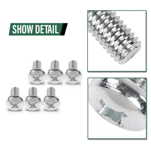 Solid Spare 101pcs License Plate Screws For Mercedes Benz Audi Japanese Cars 6mm x 12mm