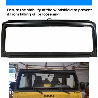 Solid Spare Black Front Windshield Frame For 2003 -2006 Jeep Wrangler TJ 55395014AB