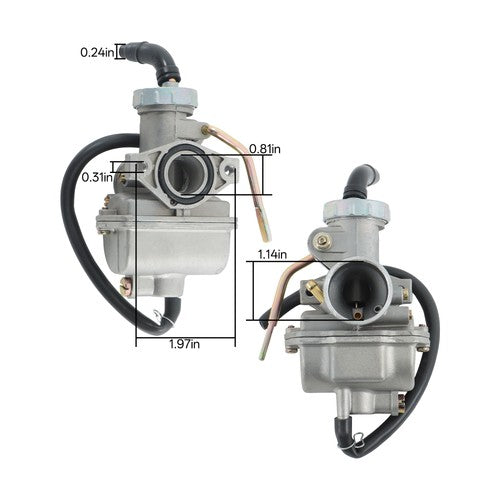 Solid Spare Carburetor W/ Air Filter For Honda XR50 CRF50 XR80 XR80R Carb
