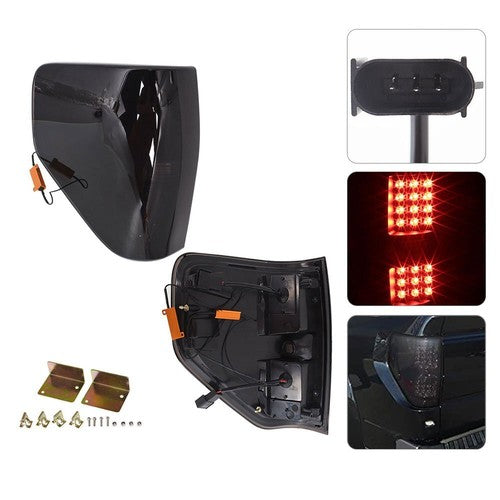 Solid Spare Smoked Black LED Tail Lights Lamps Assembly LH+RH Side For 2009-2014 Ford F150