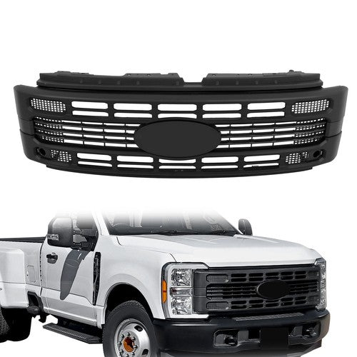 Solid Spare PC3Z8200AB Front Upper Grille For Ford F250 2023 2024 Super Duty XL/XLT Black