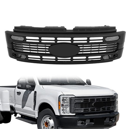 Solid Spare PC3Z8200AB Front Upper Grille For Ford F250 2023 2024 Super Duty XL/XLT Black