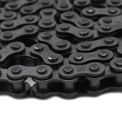 Solid Spare Roller Chain 0.375 Inch #35 10 Feet Carbon Stell with 2 Connecting Link New