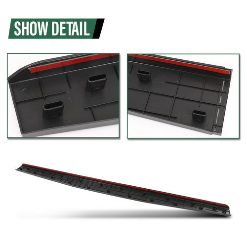 Solid Spare Fit For 14-18 GMC Sierra Chevy Silverado Tailgate Cap Molding Top Protector Trim
