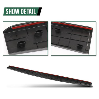 Solid Spare Fit For 14-18 GMC Sierra Chevy Silverado Tailgate Cap Molding Top Protector Trim