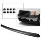 Solid Spare Black Front Hood Molding Trim Moulding For 07-13 GMC Sierra 1500 2500HD 3500 HD