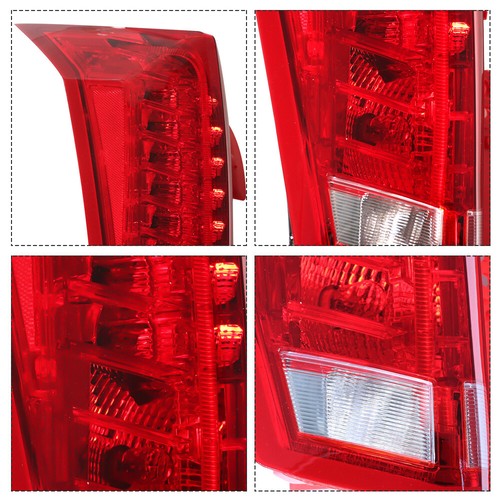 Solid Spare Pair Lamps LED Fit For 2010-2016 Cadillac SRX Left+Right Tail Lights Replacement